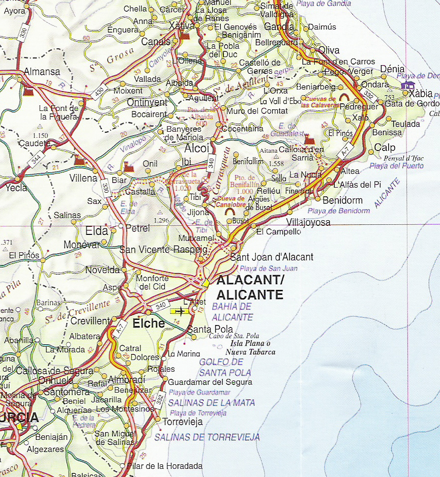 Benifallim Map